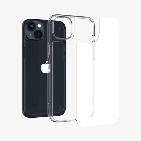 ACS04830 - iPhone 14 Pro Max Case Quartz Hybrid in crystal clear showing the back